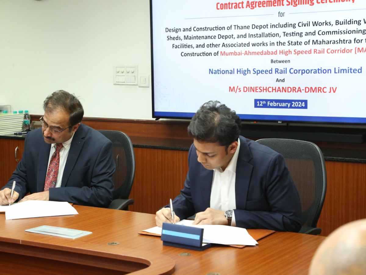 NHSRCL Signs Contract Agreement for Bullet Train Project